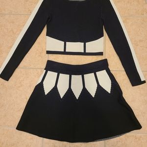 BEBE 2 pieces Crop & skirt Set